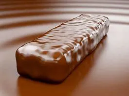 Barra cubierta de chocolate