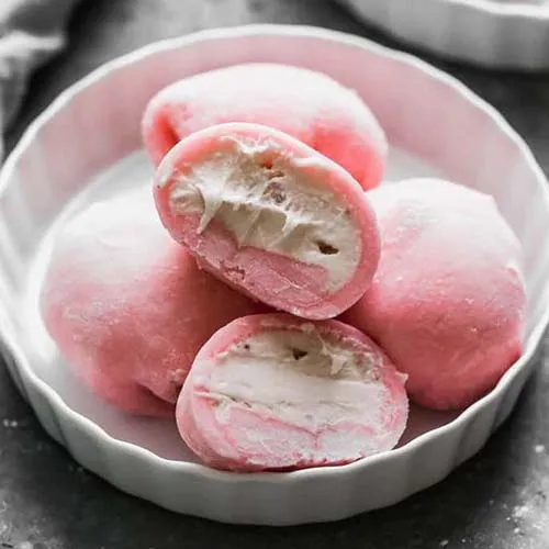 Mochi con helado